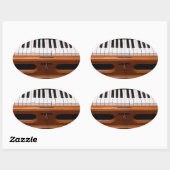 Orgaantoetsenbord Ovale Sticker (Vel)