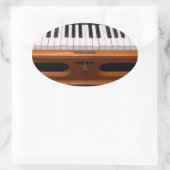 Orgaantoetsenbord Ovale Sticker (Tas)