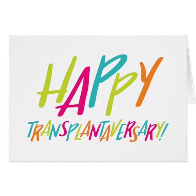 Orgaantransplantaat | Happy Transplantaversary Kaa (Voorkant Horizontaal)