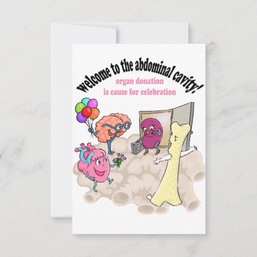 Orgaantransplantatie Kaart (Voorkant)
