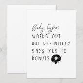 Orgaantype Donuts Bedankkaart (Voorkant / Achterkant)