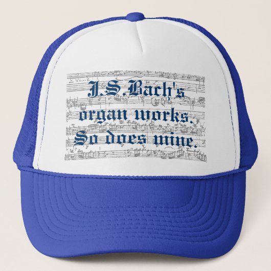 Orgaanwerk van J.S.bach Trucker Pet (Voorkant)