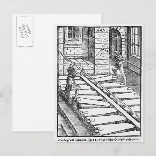 Organ Bellows en Blowers Briefkaart (Voorkant / Achterkant)