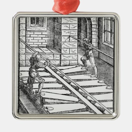 Organ Bellows en Blowers Metalen Ornament (Voorkant)