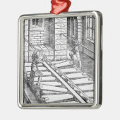 Organ Bellows en Blowers Metalen Ornament (Links)