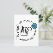 Organ - de wereld revolt rond briefkaart (Staand voorkant)