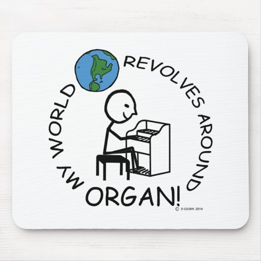 Organ - de wereld revolt rond muismat (Voorkant)