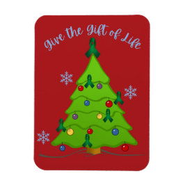 Organ Donation Awareness Christmas Tree Holiday Magneet
