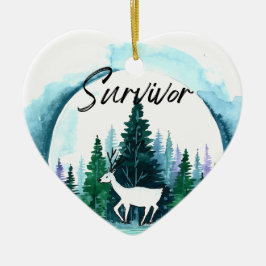 Organ Donation Awareness Survivor Holiday Keramisch Ornament
