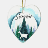 Organ Donation Awareness Survivor Holiday Keramisch Ornament (Links)