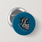 Organ Donation Saves Lives Heart Transplant Cardia Ronde Button 5,7 Cm (Voorkant /achterkant)
