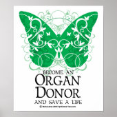 Organ Donor Butterfly Poster (Voorkant)