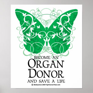 Organ Donor Butterfly Poster