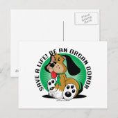 Organ Donor Dog Briefkaart (Voorkant / Achterkant)