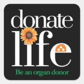 Organ Donor Donate Life Stickers (Voorkant)