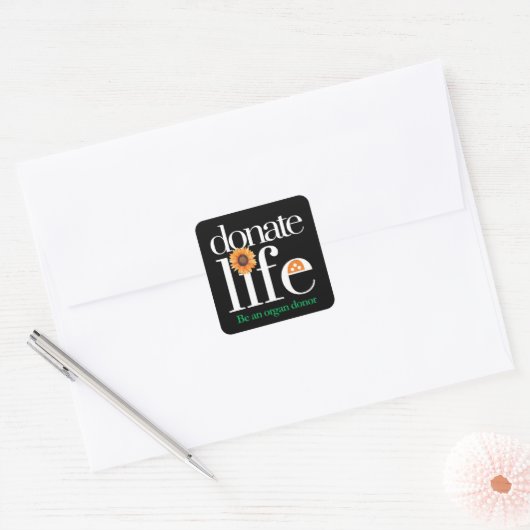 Organ Donor Donate Life Stickers (Envelop)