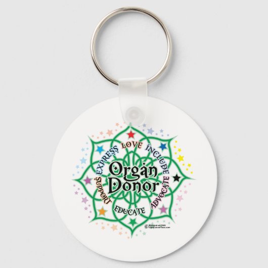 Organ Donor Lotus Sleutelhanger (Voorkant)