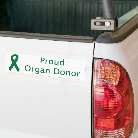 Organ Donor Ribbon Bumpersticker (Op Truck)