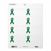 Organ Donor Ribbon Etiket (Full Sheet)