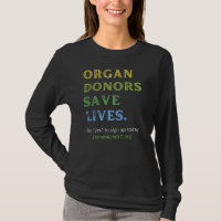 ORGAN DONORS SPAREN LEVEN—Vrouwen lange hoes zwart
