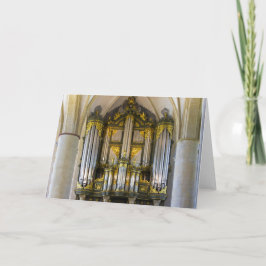 Organ, Groningen, Nederlands wenskaart Feestdagen Kaart