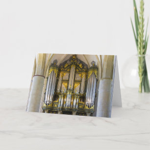 Organ, Groningen, Nederlands wenskaart Feestdagen Kaart