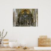 Organ in de Predigerkirche, Erfurt, Duitsland Poster (Keuken)