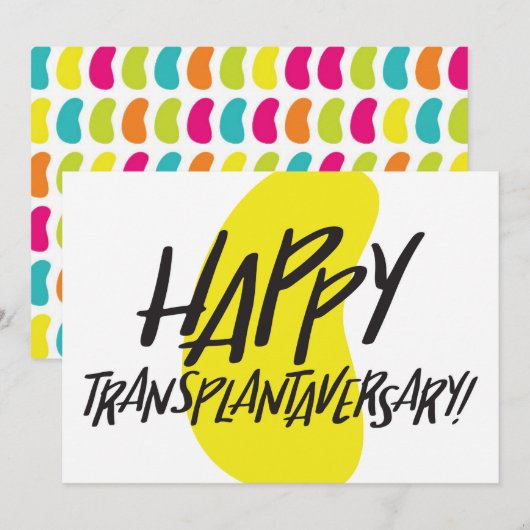 Organ Kidney | Tweezijdige transplantatie kaart (Voorkant / Achterkant)