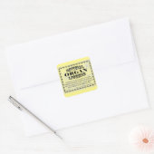 Organ Licence Square Sticker (Envelop)