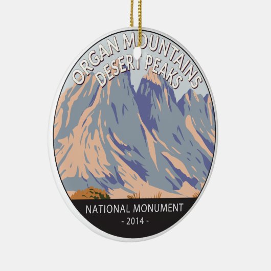 Organ Mountains Desert Peaks National Monument Keramisch Ornament (Rechts)