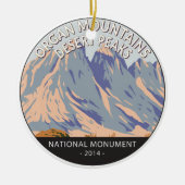 Organ Mountains Desert Peaks National Monument Keramisch Ornament (Voorkant)