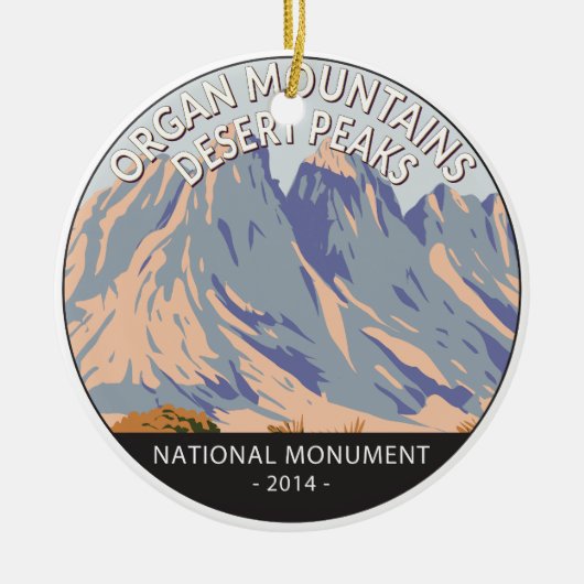 Organ Mountains Desert Peaks National Monument Keramisch Ornament (Voorkant)