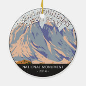 Organ Mountains Desert Peaks National Monument Keramisch Ornament (Achterkant)
