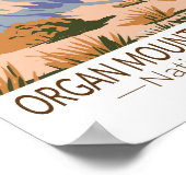 Organ Mountains Desert Peaks National Monument Poster (Hoek)