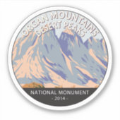 Organ Mountains Desert Peaks National Monument Sticker (Voorkant)
