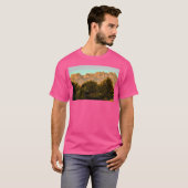 Organ Mountains met Pecan Trees (New Mexico) basis T-shirt (Voorkant volledig)