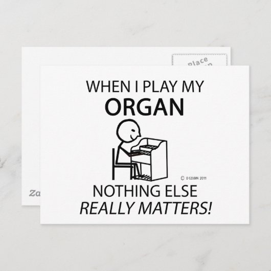 Organ Niets anders telt Briefkaart (Voorkant / Achterkant)