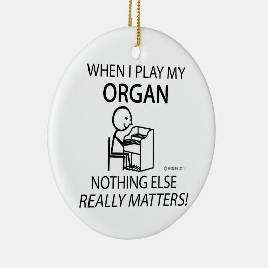 Organ Niets anders telt Keramisch Ornament (Rechts)