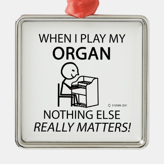 Organ Niets anders telt Metalen Ornament (Voorkant)