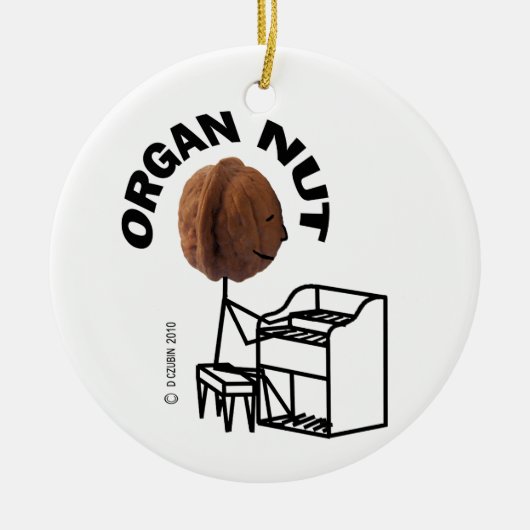 Organ Nut Keramisch Ornament (Voorkant)