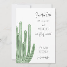 Organ Pipe Cactus Bewaar de Datum Uitnodiging