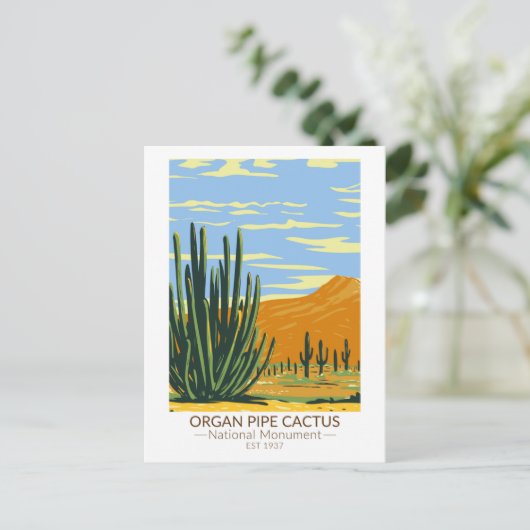 Organ Pipe Cactus National Monument Arizona Briefkaart (Staand voorkant)