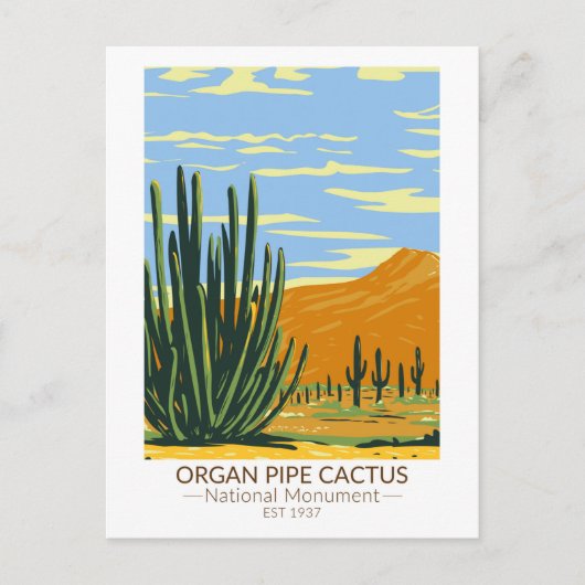 Organ Pipe Cactus National Monument Arizona Briefkaart (Voorkant)