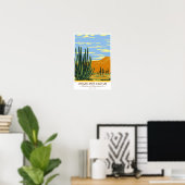 Organ Pipe Cactus National Monument Arizona Poster (Thuiskantoor)