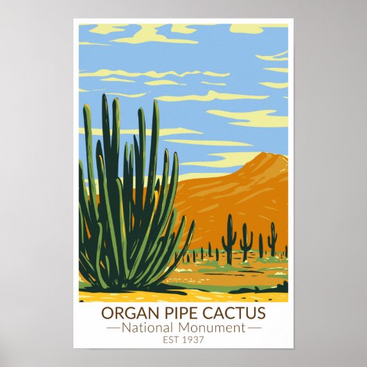 Organ Pipe Cactus National Monument Arizona Poster (Voorkant)