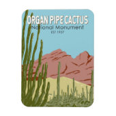 Organ Pipe Cactus National Monument Arizona Retro Magneet (Verticaal)