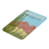 Organ Pipe Cactus National Monument Arizona Retro Magneet (Linkerzijde)