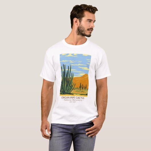 Organ Pipe Cactus National Monument Arizona T-shirt (Voorkant volledig)