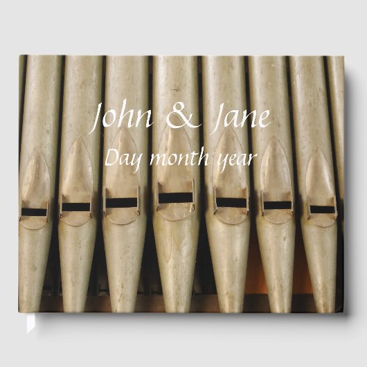 Organ Pipes Wedding Guestbook Gastenboek (Voorkant)