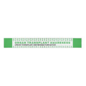 Organ Transplant Awareness Pattern Ribbon Grosgrain Lint (Voorkant)